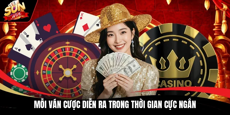 Mỗi ván cược diễn ra trong thời gian cực ngắn