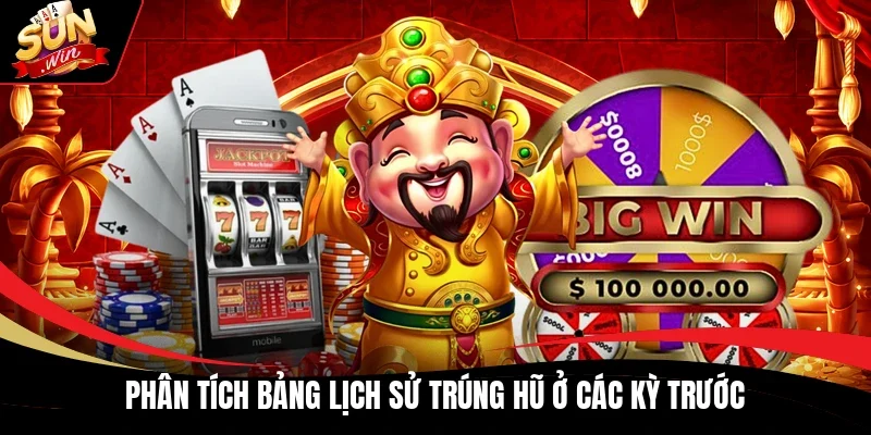 Phân tích bảng lịch sử trúng hũ ở các kỳ trước